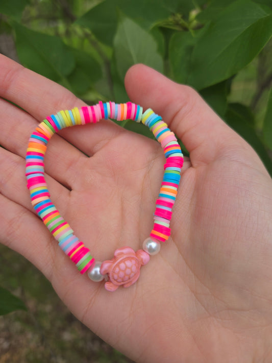 Rainbow turtle bracelet