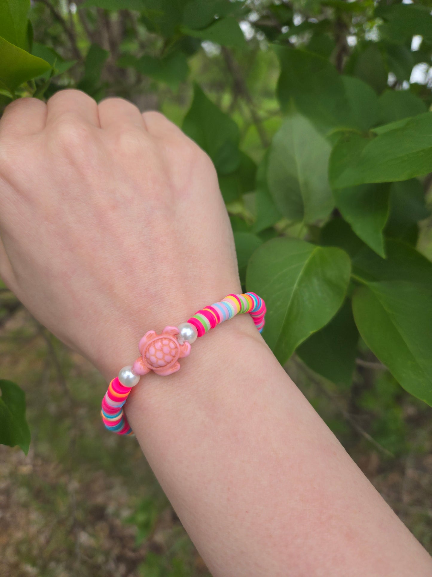 Rainbow turtle bracelet