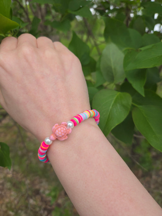 Rainbow turtle bracelet
